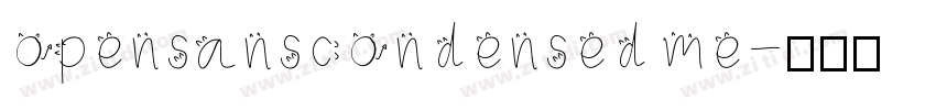 opensanscondensed me字体转换